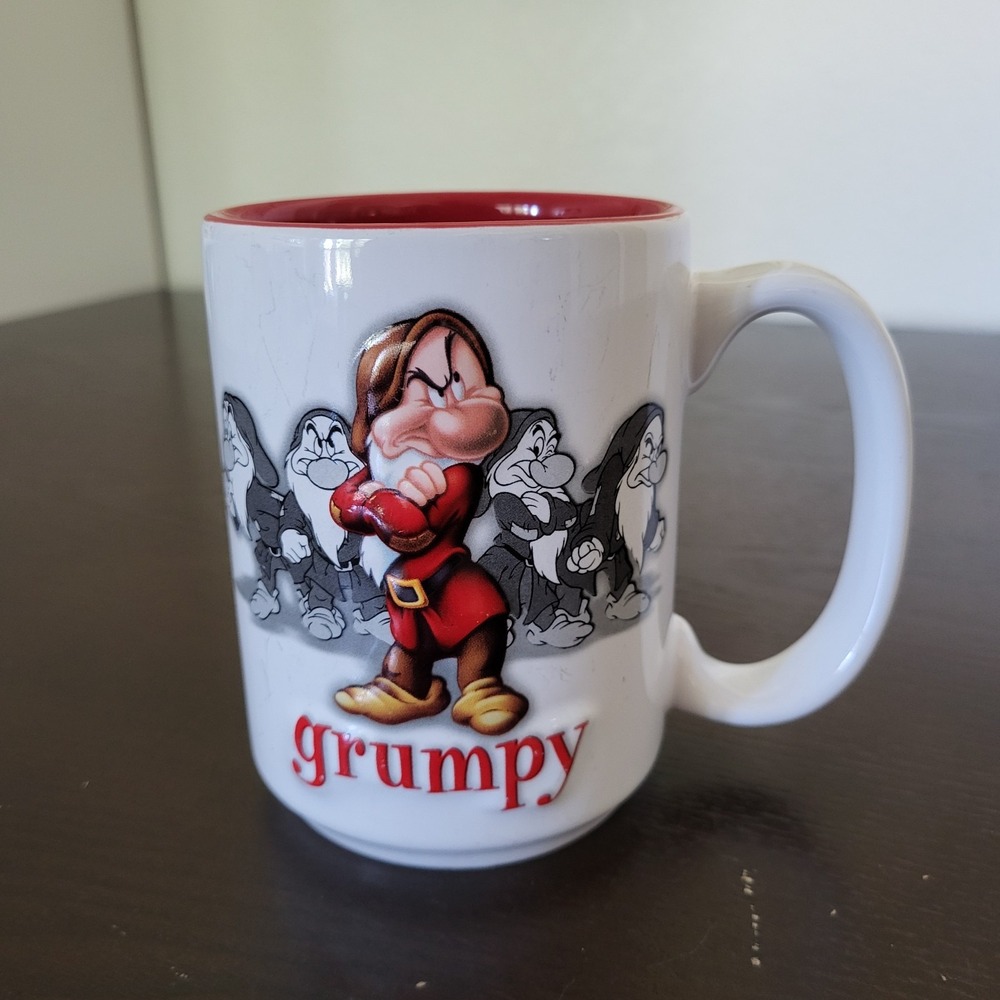 Disney Parks Grumpy 3D Ceramic Mug Purple Interior Disneyland Resort